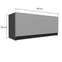 Bucatarie FOLLOW corp superior G0 90-36 FRONT PAL  0164 / decor Gri